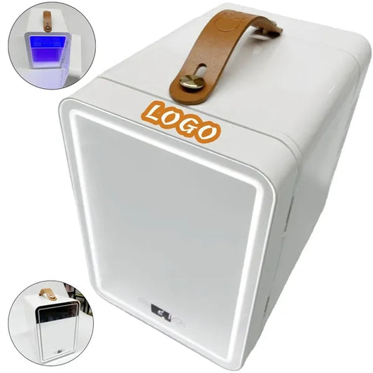 Mini Fridge With Led Mirror 4L