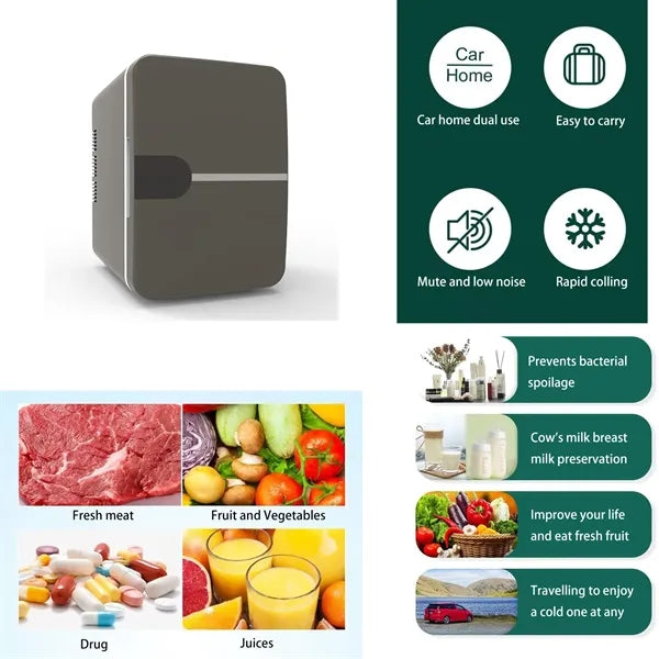 Mini Refrigerator Car Household 6L