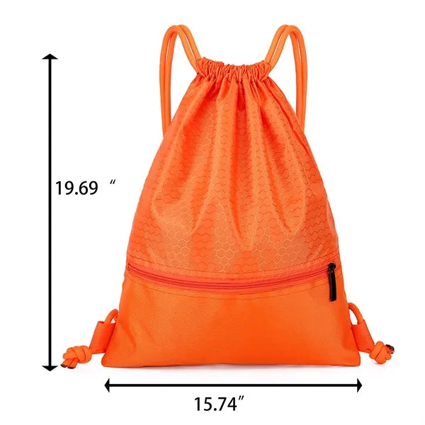 Nylon Waterproof Drawstring Bag Outdoor Fitness Sports