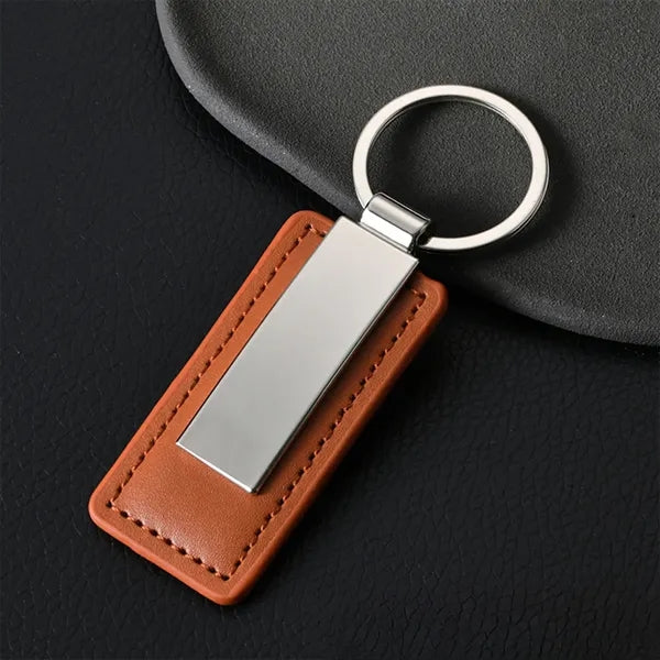 Leather Key Ring Chain Handmade Metal Custom Business
