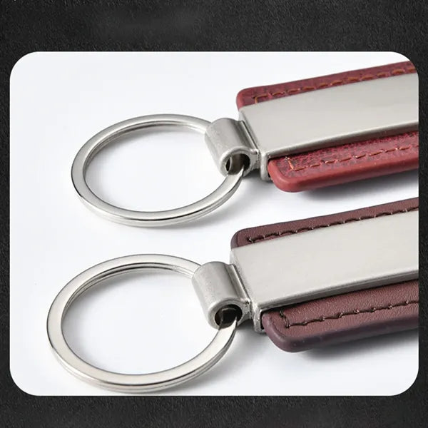 Leather Key Ring Chain Handmade Metal Custom Business