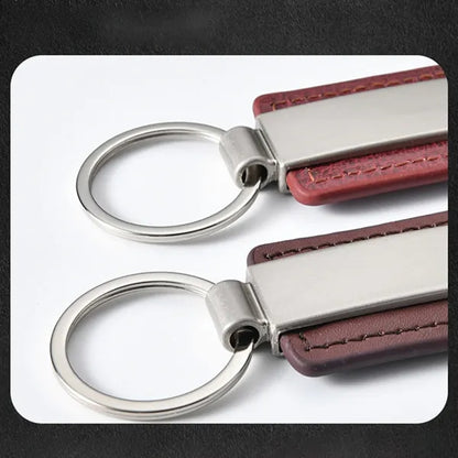 Leather Key Ring Chain Handmade Metal Custom Business