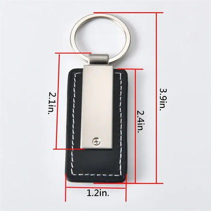 Leather Key Ring Chain Handmade Metal Custom Business