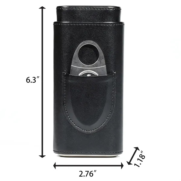 Cigar Gift Box Case Portable With Cutter