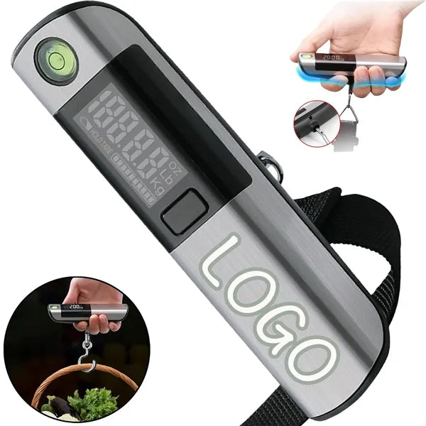 Stainless Steel Luggage Scale With Tape Measure Portable