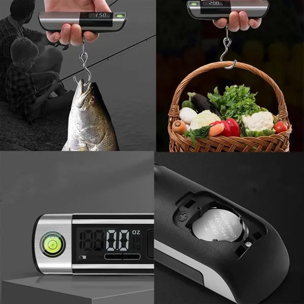 Stainless Steel Luggage Scale With Tape Measure Portable