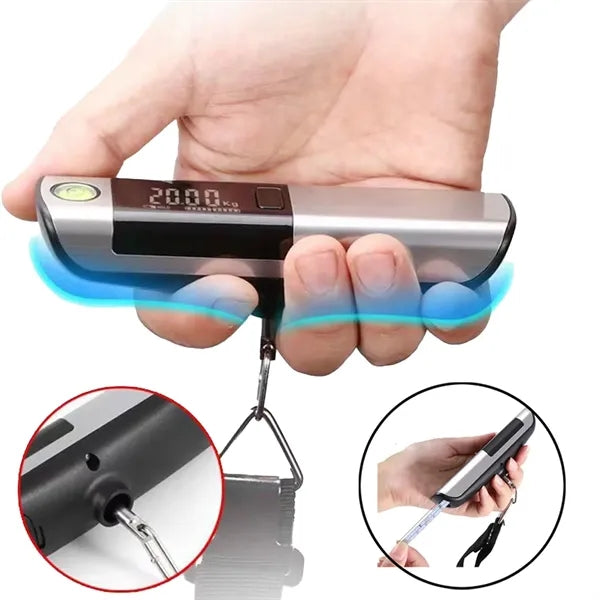 Stainless Steel Luggage Scale With Tape Measure Portable