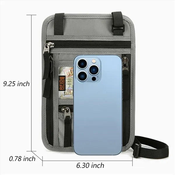 Travel Neck Wallet with RFID Blocking