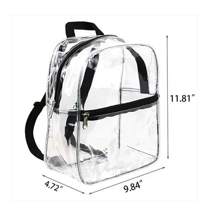 PVC Transparent Mini Backpack for Students