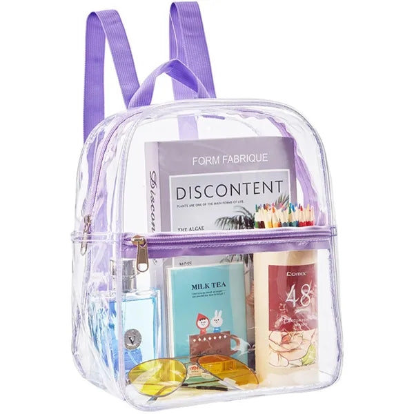 PVC Transparent Mini Backpack for Students