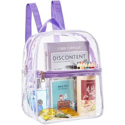 PVC Transparent Mini Backpack for Students