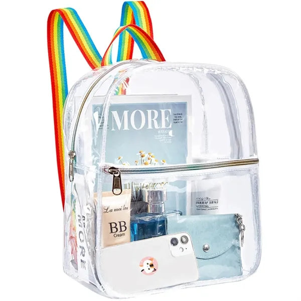 PVC Transparent Mini Backpack for Students