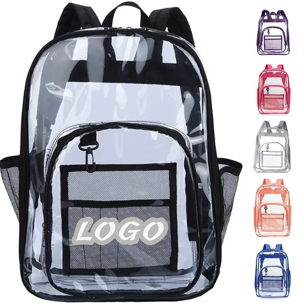 Sturdy High Capacity Transparent PVC Backpack For Student