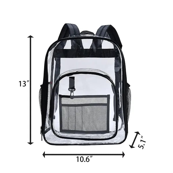 Sturdy High Capacity Transparent PVC Backpack For Student