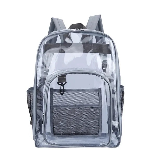 Sturdy High Capacity Transparent PVC Backpack For Student