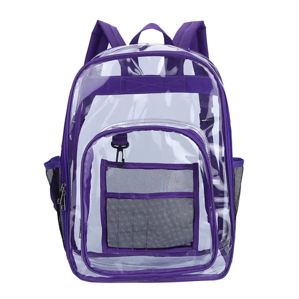 Sturdy High Capacity Transparent PVC Backpack For Student