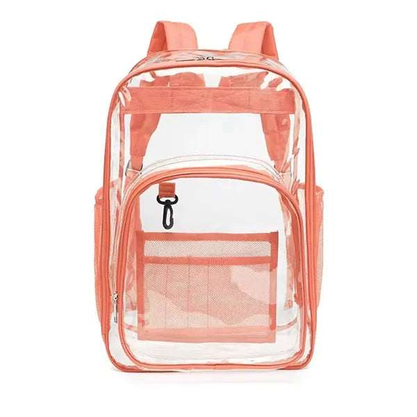 Sturdy High Capacity Transparent PVC Backpack For Student