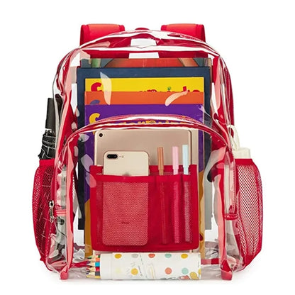 Sturdy High Capacity Transparent PVC Backpack For Student