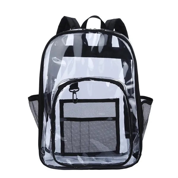 Sturdy High Capacity Transparent PVC Backpack For Student