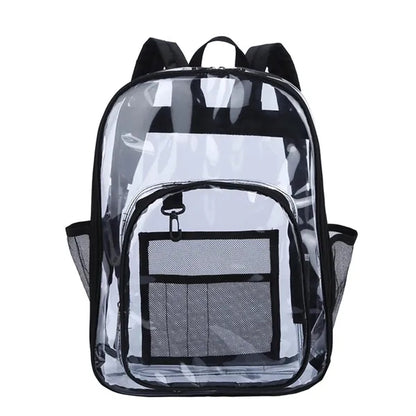 Sturdy High Capacity Transparent PVC Backpack For Student