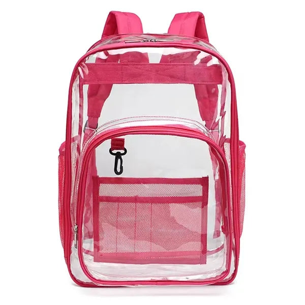 Sturdy High Capacity Transparent PVC Backpack For Student