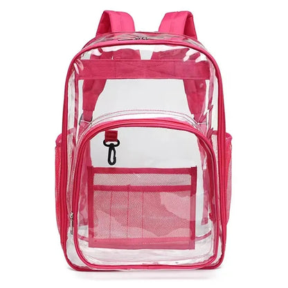 Sturdy High Capacity Transparent PVC Backpack For Student
