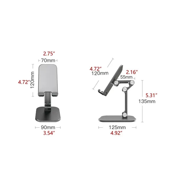 Angle Height Adjustable Cell Phone Tablet Stand