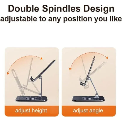 Phone Tablet Holder with 360 Rotating Base