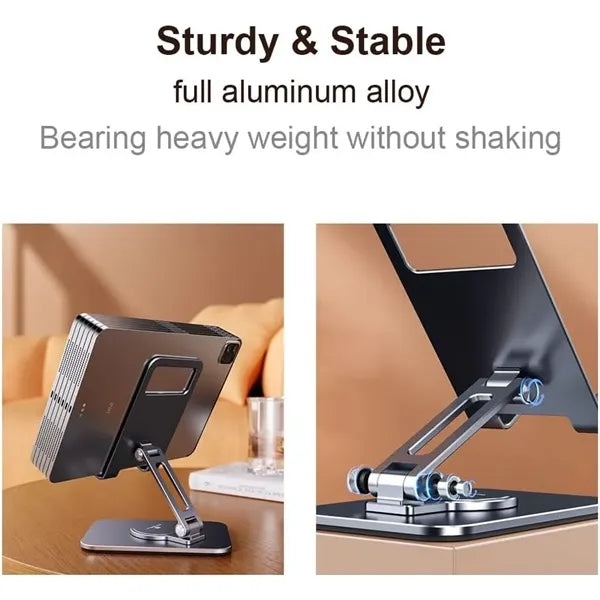 Phone Tablet Holder with 360 Rotating Base