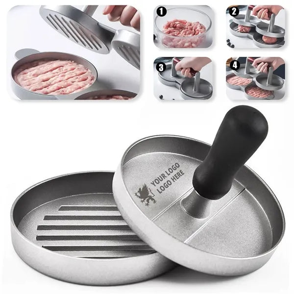 Round Aluminum Hamburger Press