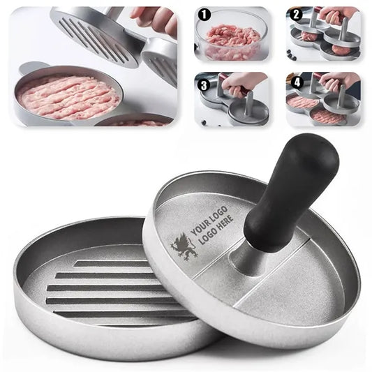 Round Aluminum Hamburger Press