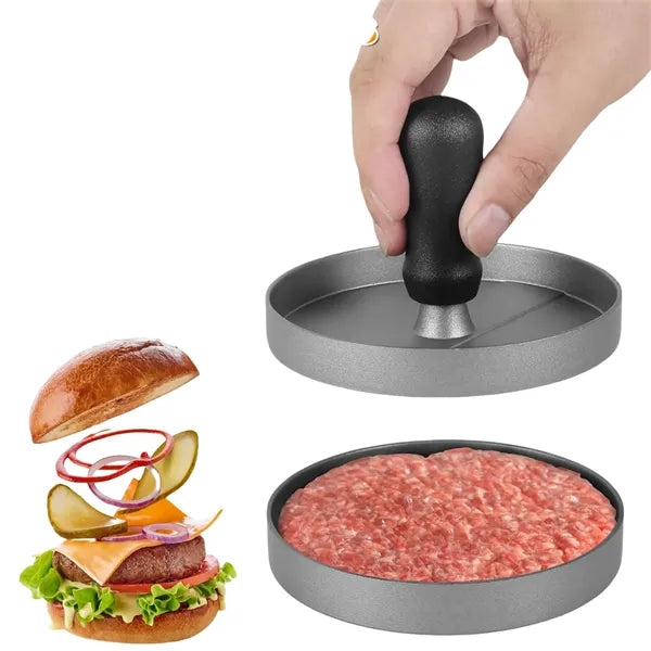 Round Aluminum Hamburger Press