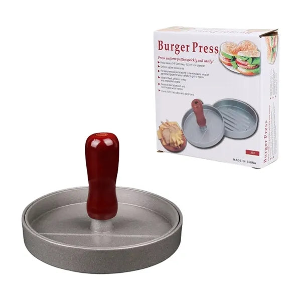 Round Aluminum Hamburger Press