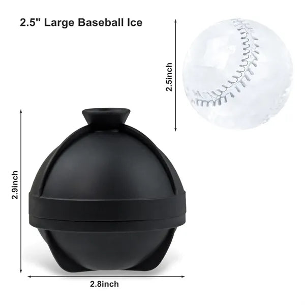 2.5" Baseball Ice Ball Cube Mold