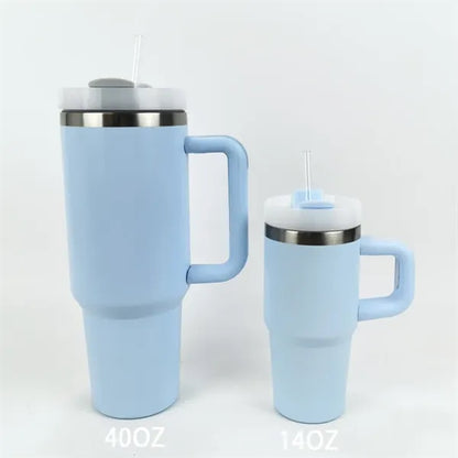 Mini Tumbler With Handle Insulated Cup With Lid And Straw