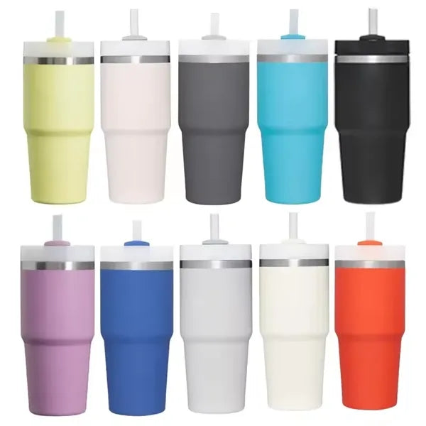 14OZ Vacuum Insulated Tumbler with Lid and Straw