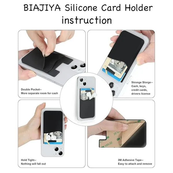 Phone Stick on Double Wallet