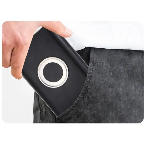 304 Stainless Steel Leather flask with builtin folding Cups