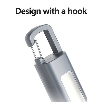 Compact Rechargeable LED Flashlight with Hook