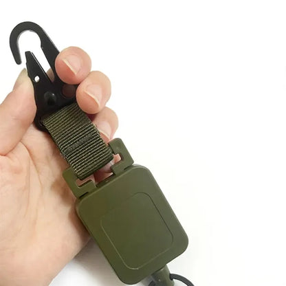 Retractable Badge Reel with Carabiner and Metal Clip