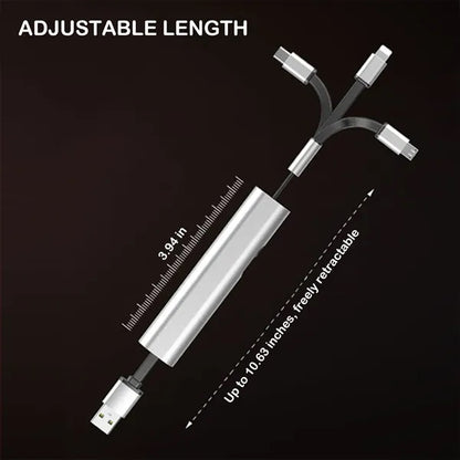 Retractable Multi-Charging Cable