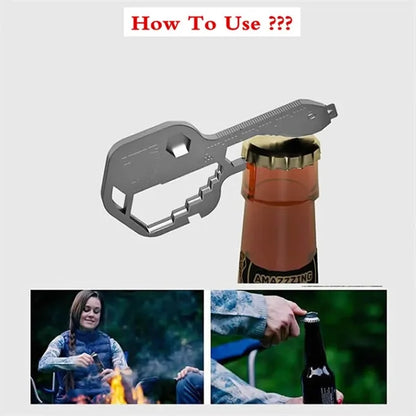 24-in-1 Stainless Steel Multifunctional Key Tool