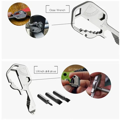 24-in-1 Stainless Steel Multifunctional Key Tool