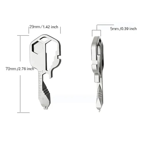 24-in-1 Stainless Steel Multifunctional Key Tool