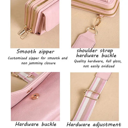 Leather Multi-Function Crossbody Bag Set
