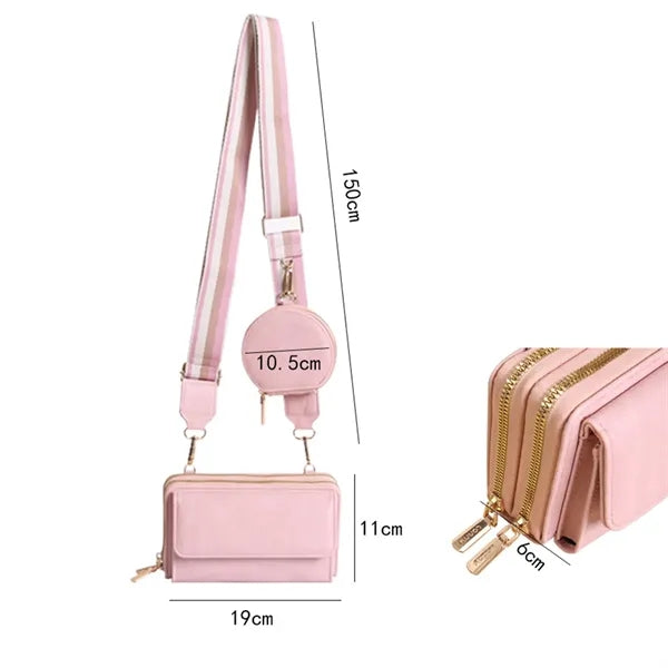 Leather Multi-Function Crossbody Bag Set