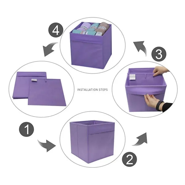 Foldable Non-Woven Fabric Storage Box