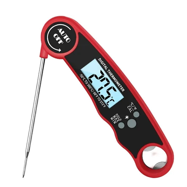 Foldable Stainless Steel Probe Digital Meat Thermometer