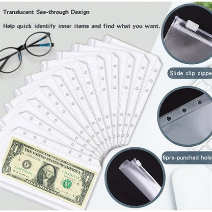A6 Leather Cash Budget Binder Set