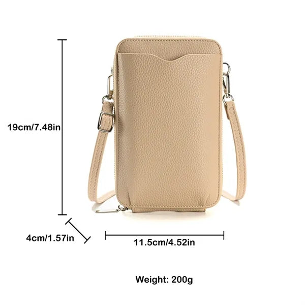 Leather Crossbody Phone Pouch